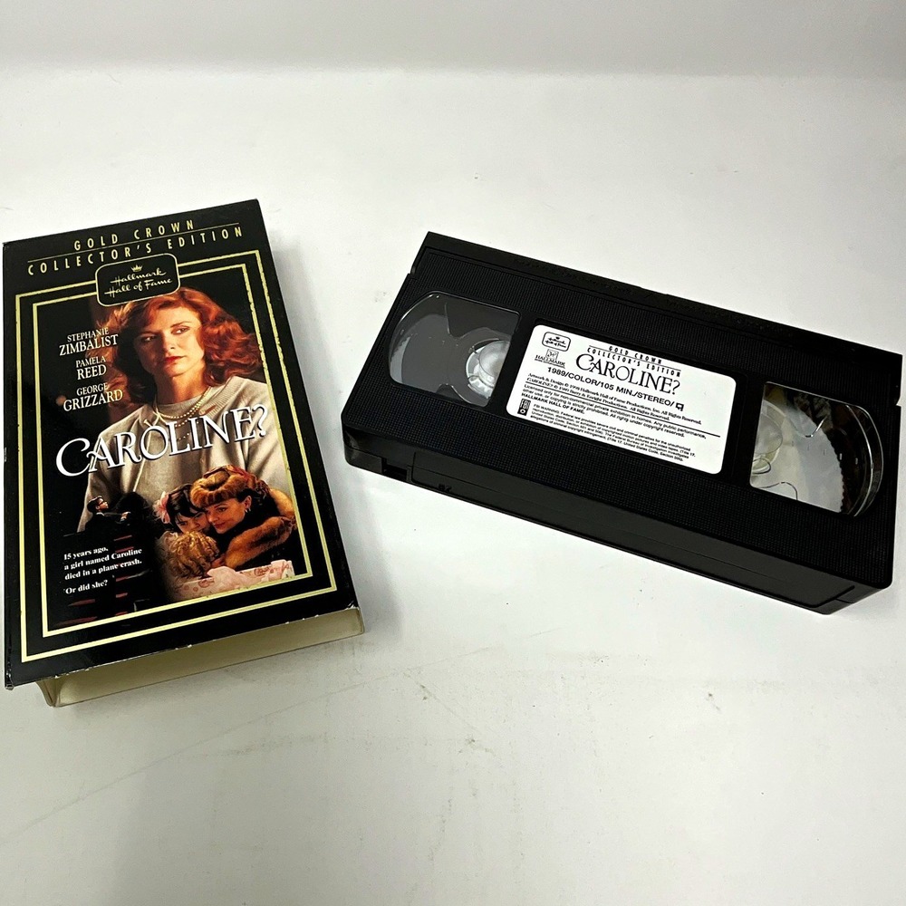 Hallmark Caroline? VHS 1990 PG Gold Crown Collector's Edition Drama Mystery NTSC